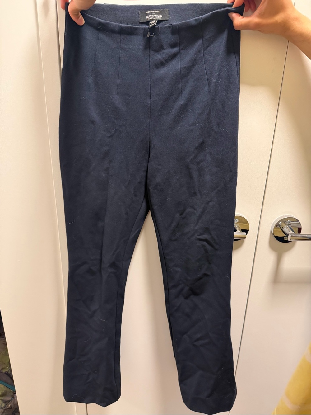 Banana Republic Bootcut Cropped Dress Pants Navy XS